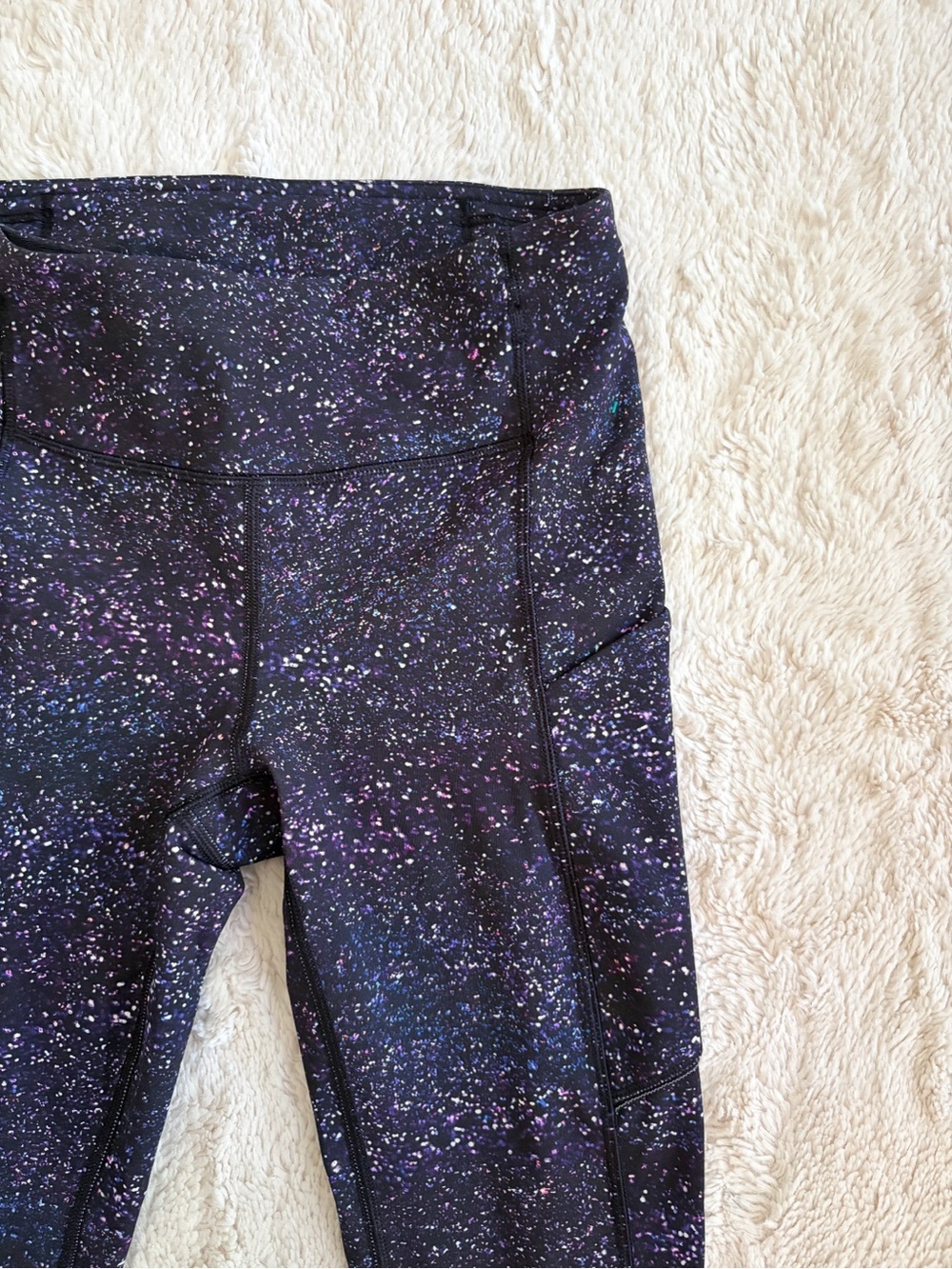 Lululemon Fast & Free High Rise Tight Galaxy Speckled Print Leggings Size 2 - Picture 2 of 6